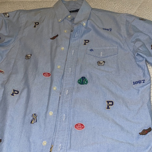 Blue Jean Button down shirt - Picture 3 of 4